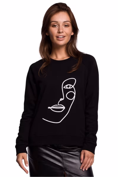 Bluza Damska Model B167 Black - BeWear — zdjęcie 1