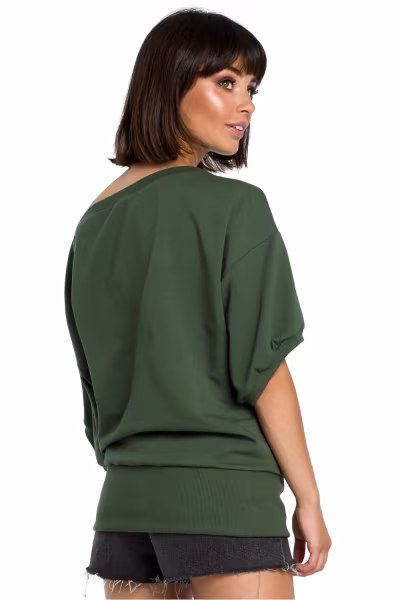 Bluza Damska Model B079 Green - BeWear — zdjęcie 3