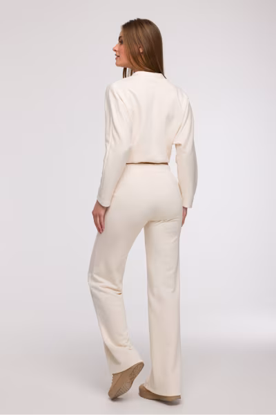 Spodnie Dresowe Model B296 Wanilia - BeWear — zdjęcie 2
