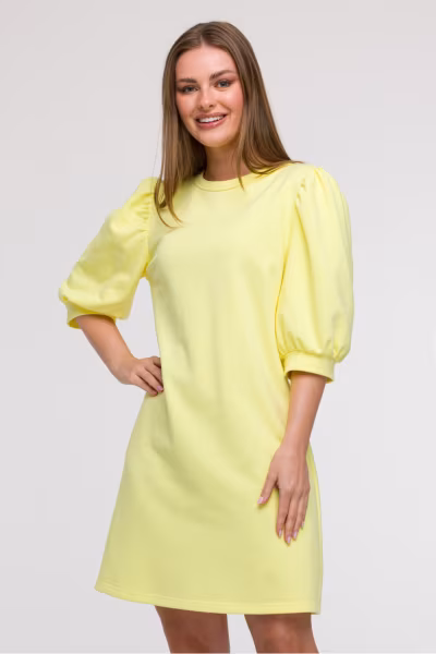 Sukienka Model B291 Cytryna - BeWear — zdjęcie 1