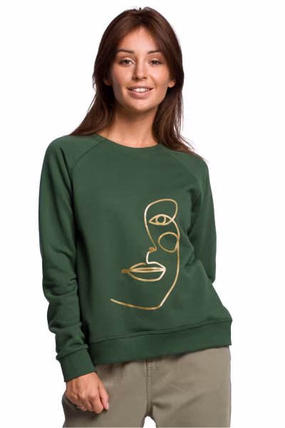 Bluza Damska Model B167 Trawa - BeWear — zdjęcie 1