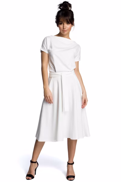 Sukienka Model B067 Ecru - BeWear — zdjęcie 1