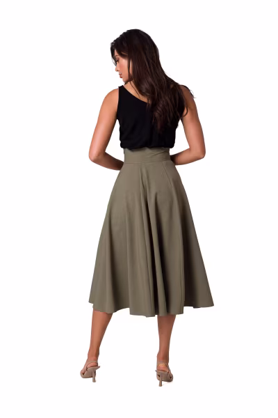 Spódnica Model B265 Oliwka - BeWear — zdjęcie 2