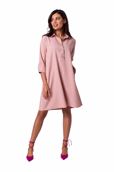 Sukienka Model B257 Pink - BeWear — zdjęcie 1