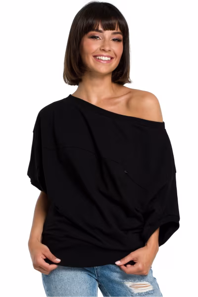Bluza Damska Model B079 Black - BeWear — zdjęcie 1