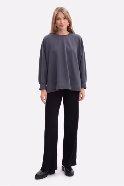 Bluza Damska Model B306 Stal - BeWear — zdjęcie 2
