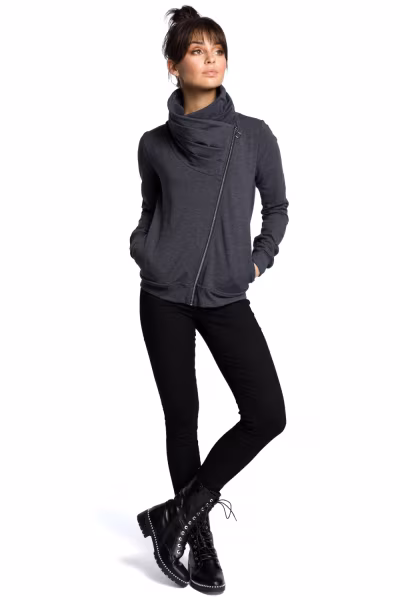 Bluza Damska Model B071 Grafit - BeWear — zdjęcie 2