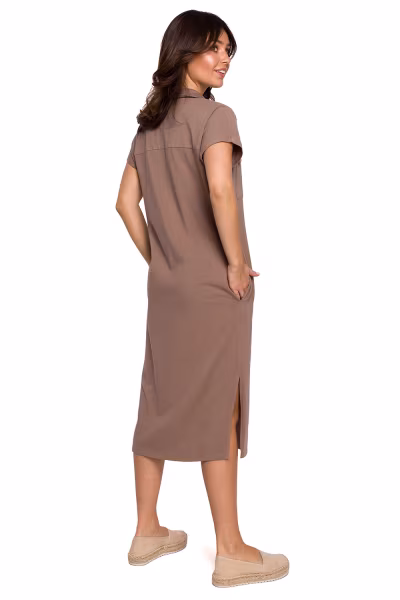 Sukienka Model B222 Cacao - BeWear — zdjęcie 2