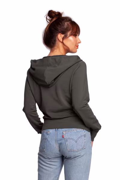Bluza Damska Model B246 Militare Green - BeWear — zdjęcie 3