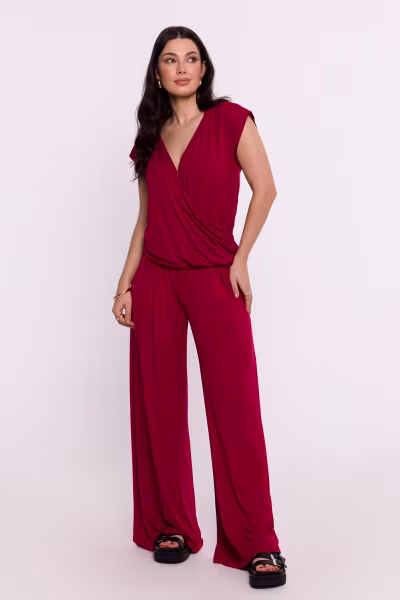 Bluzka Model B288 Bordo - BeWear — zdjęcie 2