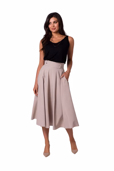 Spódnica Model B265 Beige - BeWear — zdjęcie 1