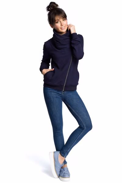 Bluza Damska Model B071 Navy - BeWear — zdjęcie 2
