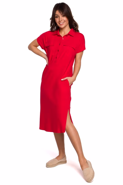 Sukienka Model B222 Red - BeWear — zdjęcie 1