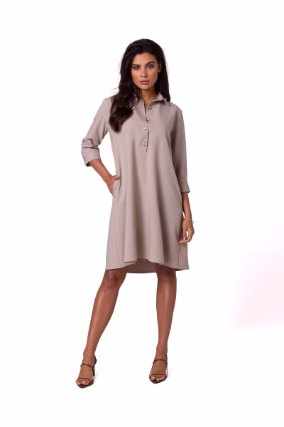Sukienka Model B257 Beige - BeWear — zdjęcie 1
