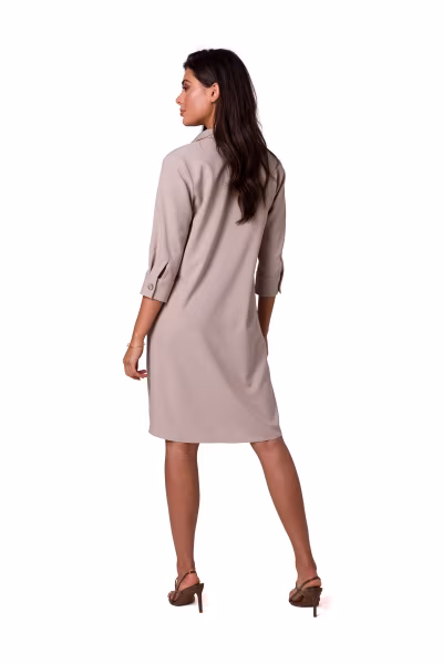 Sukienka Model B257 Beige - BeWear — zdjęcie 2