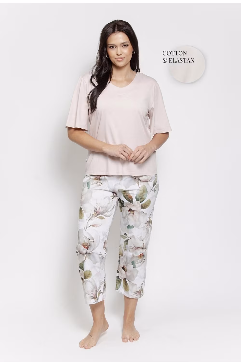 Piżama Damska Model Afrodyta 3567 Beige - Taro