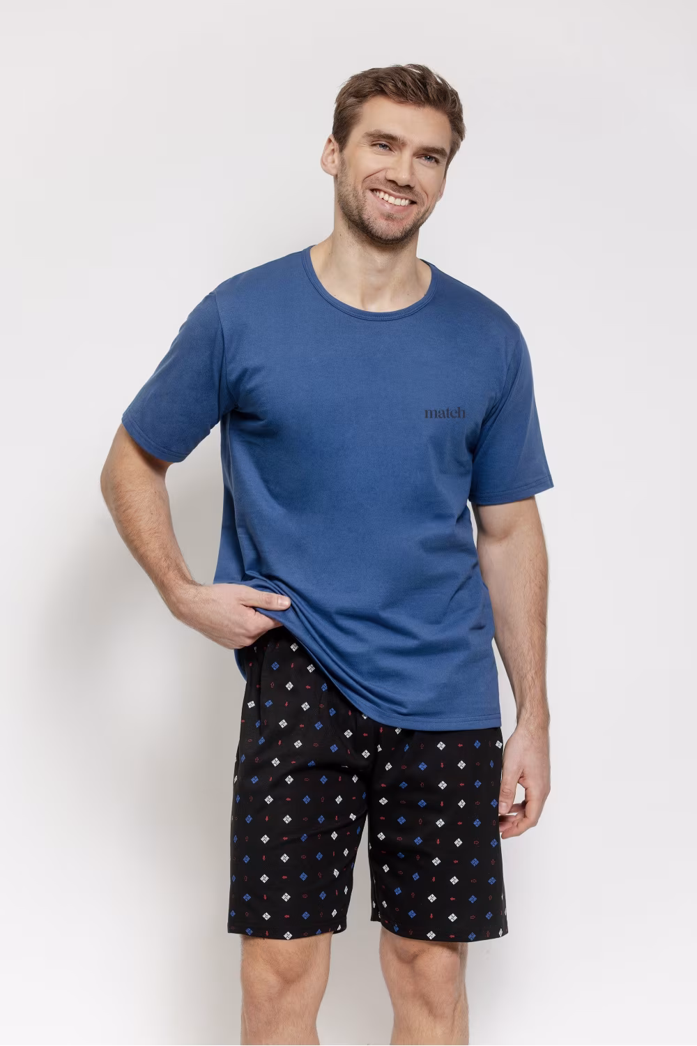 Piżama Męska Model Matteo 3580 Jeans - Taro