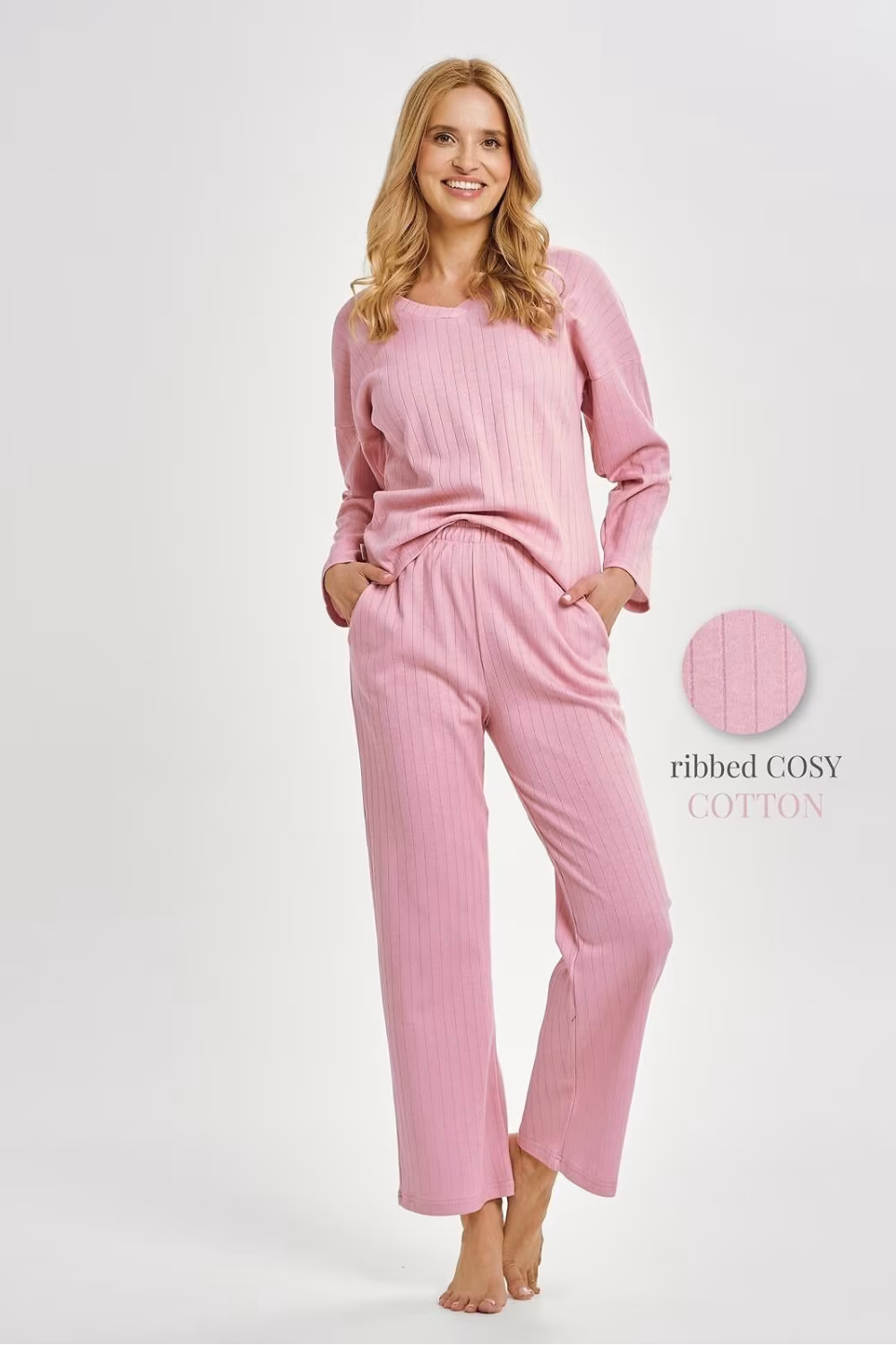 Piżama Damska Model Eleonora 3444 Dirty Pink - Taro