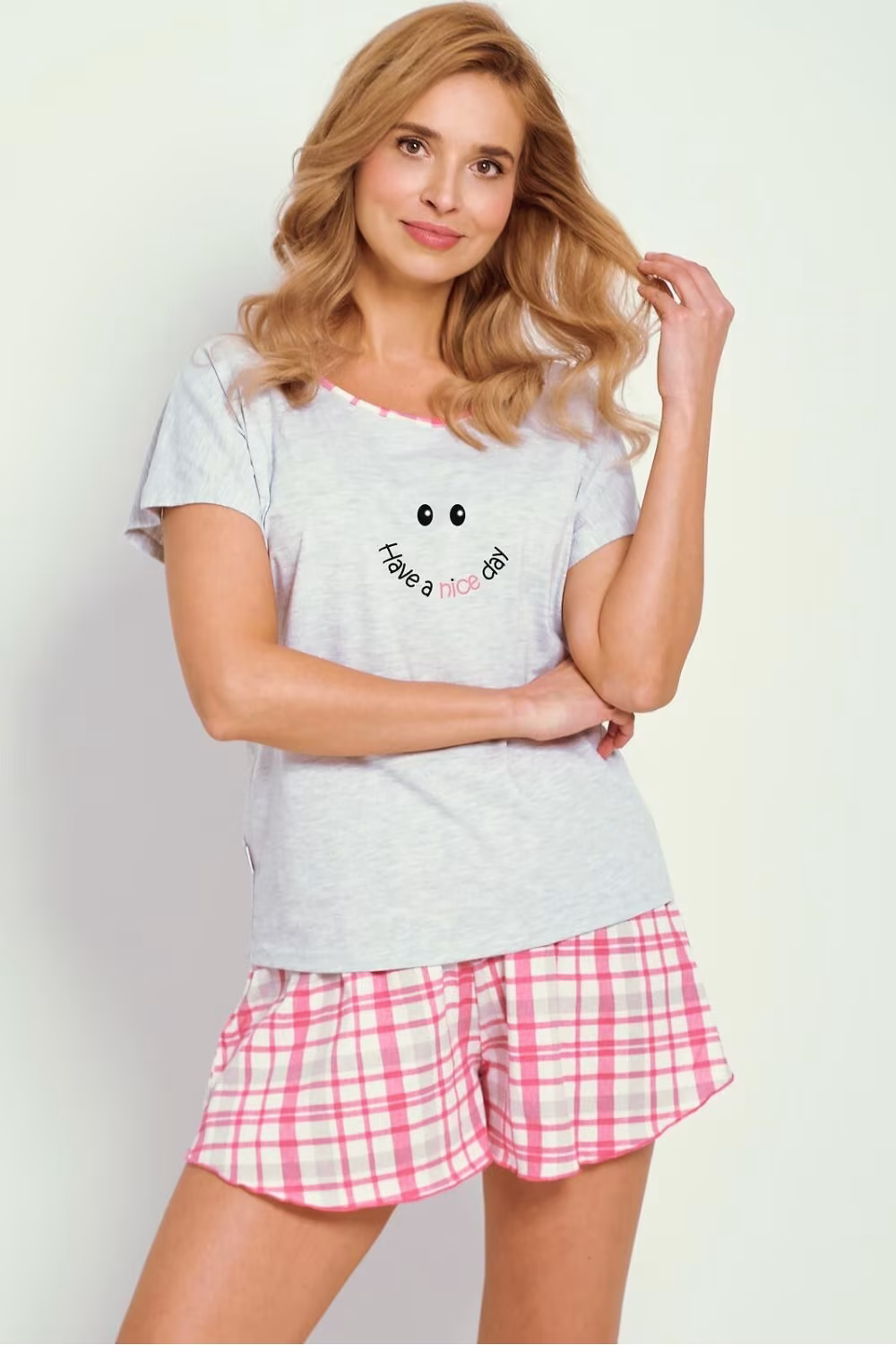Piżama Damska Model Matilda 3352 Grey Melange - Taro