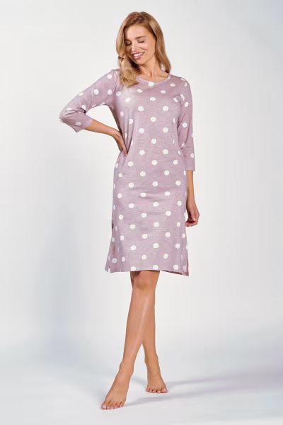 Koszulka nocna Koszula Nocna Model Dolly 3213 Mocca - Taro — zdjęcie 1