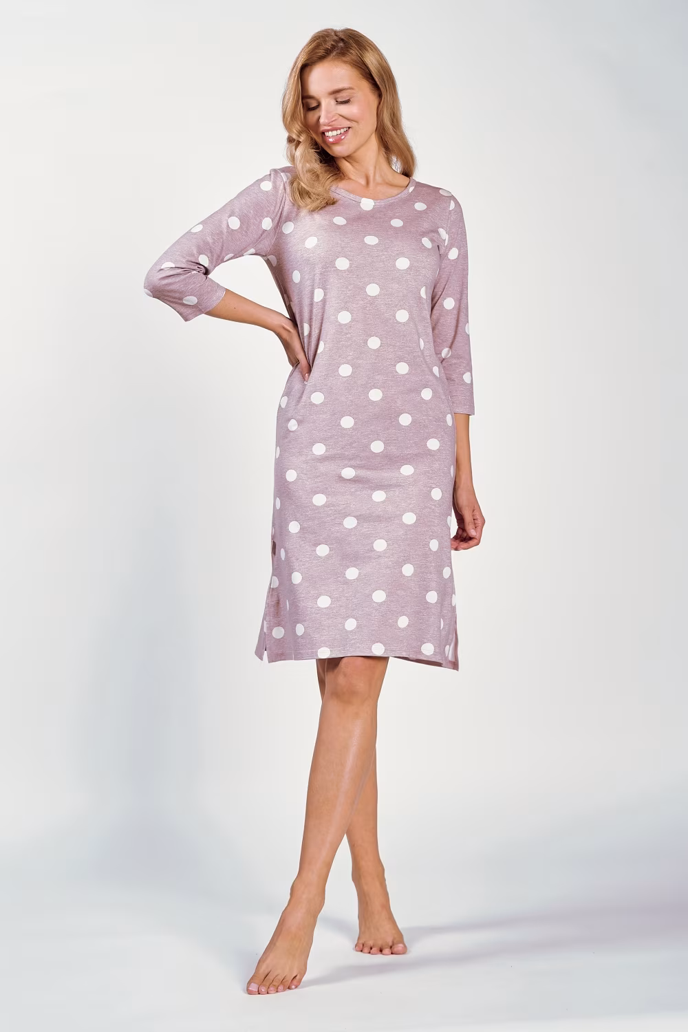 Koszulka nocna Koszula Nocna Model Dolly 3213 Mocca - Taro