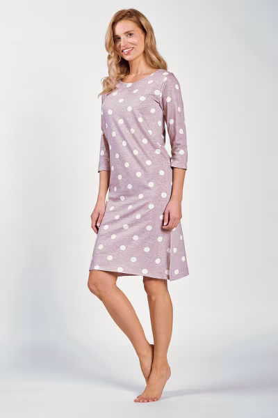 Koszulka nocna Koszula Nocna Model Dolly 3213 Mocca - Taro — zdjęcie 2
