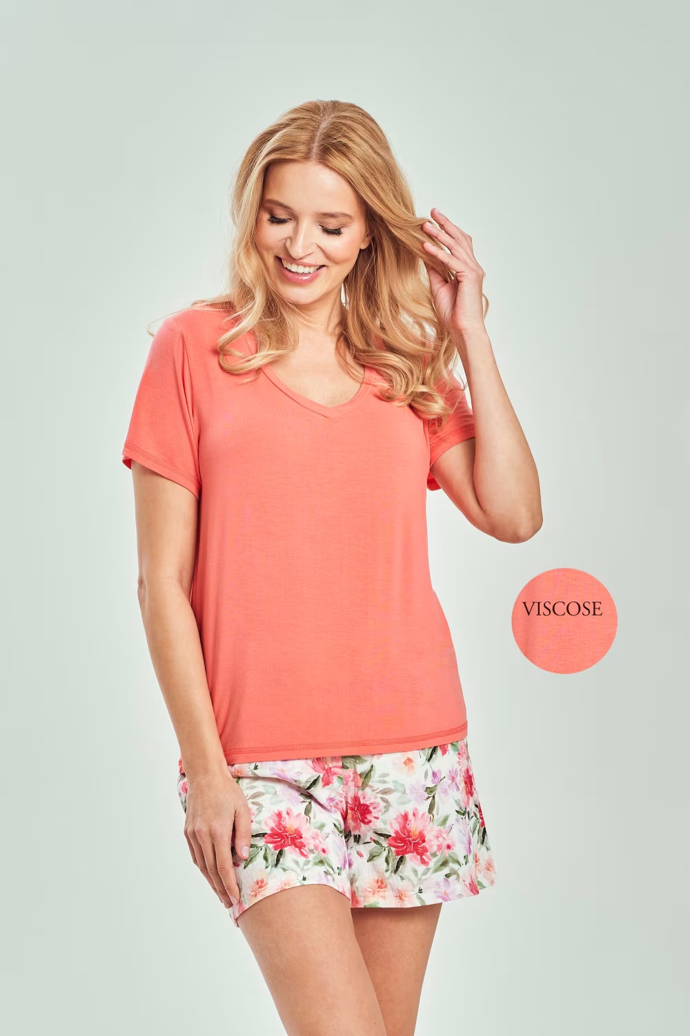 Piżama Damska Model Felicia 3514 Coral - Taro