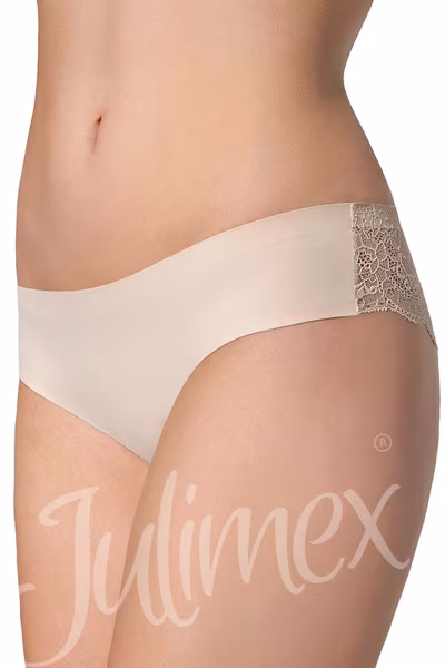 Figi Model Tanga panty Beige - Julimex Lingerie — zdjęcie 1