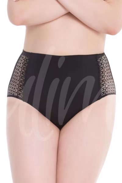 Figi Model Opal panty Black - Julimex Lingerie — zdjęcie 1
