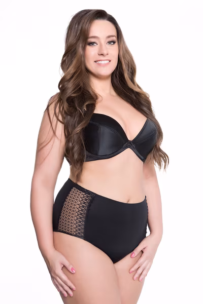 Figi Model Opal panty Black - Julimex Lingerie — zdjęcie 2