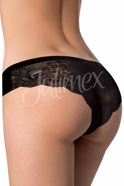 Figi Model Tanga panty Black - Julimex Lingerie — zdjęcie 2