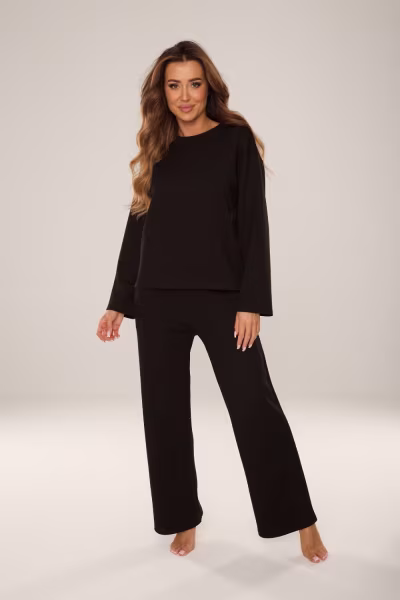Spodnie Dres Damski Model Butter 886 Black - De Lafense — zdjęcie 2