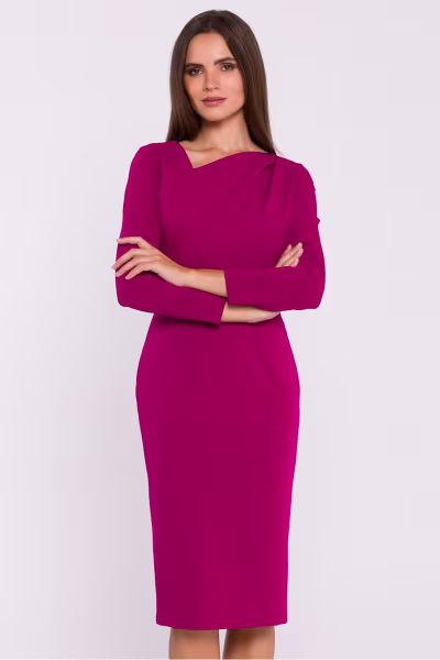 Sukienka Model S376 Śliwka - Stylove — zdjęcie 1