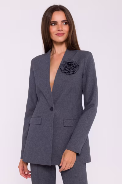 Marynarka Model S370 Grey - Stylove — zdjęcie 1