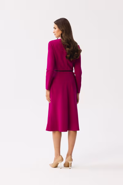 Sukienka Model S347 Śliwka - Stylove — zdjęcie 2