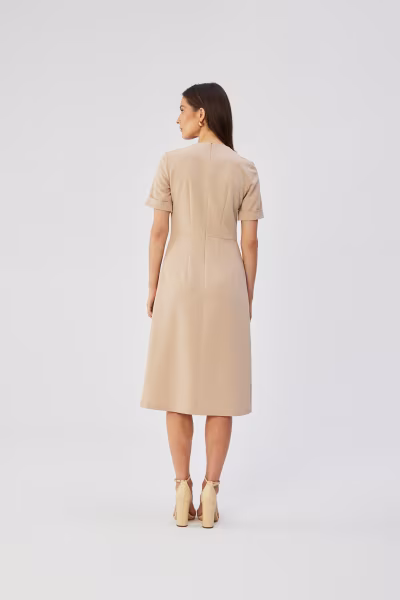 Sukienka Model S361 Beige - Stylove — zdjęcie 2