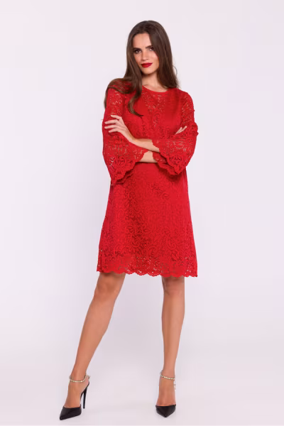 Sukienka Model S380 Red - Stylove — zdjęcie 2