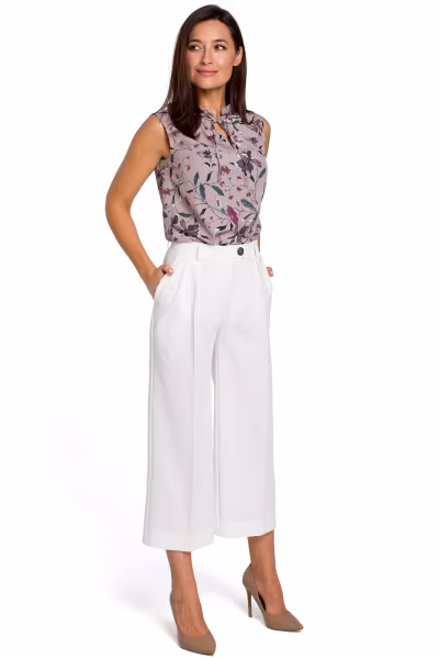 Spodnie Damskie Model S139 Ecru - Stylove — zdjęcie 1