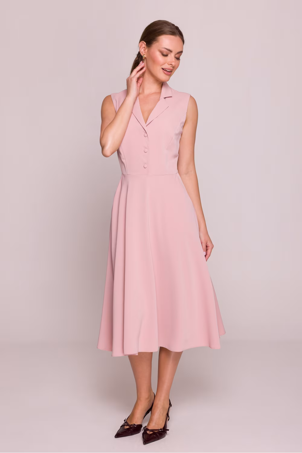 Sukienka Model S409 Powder Pink - Stylove