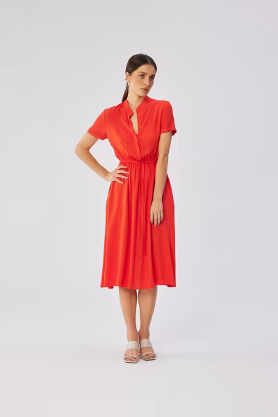 Sukienka Model S366 Coral - Stylove — zdjęcie 1