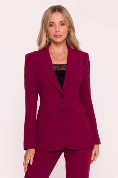 Marynarka Model S417 Bordo - Stylove — zdjęcie 1