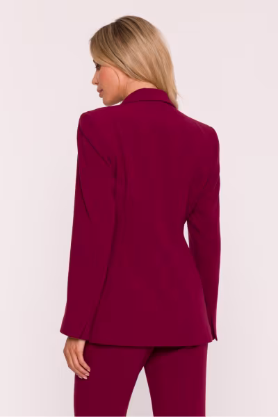 Marynarka Model S417 Bordo - Stylove — zdjęcie 3