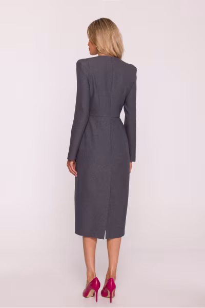 Sukienka Model S412 Grey - Stylove — zdjęcie 2