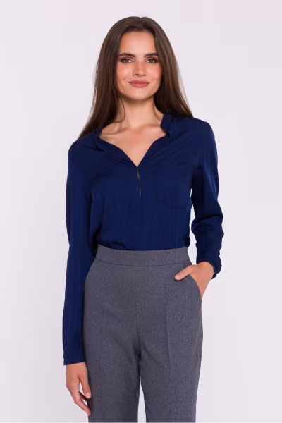 Bluzka Model S375 Navy - Stylove — zdjęcie 1