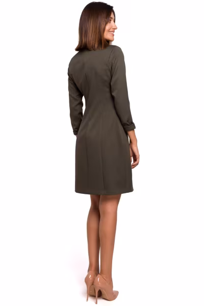 Sukienka Model S217 Khaki - Stylove — zdjęcie 2