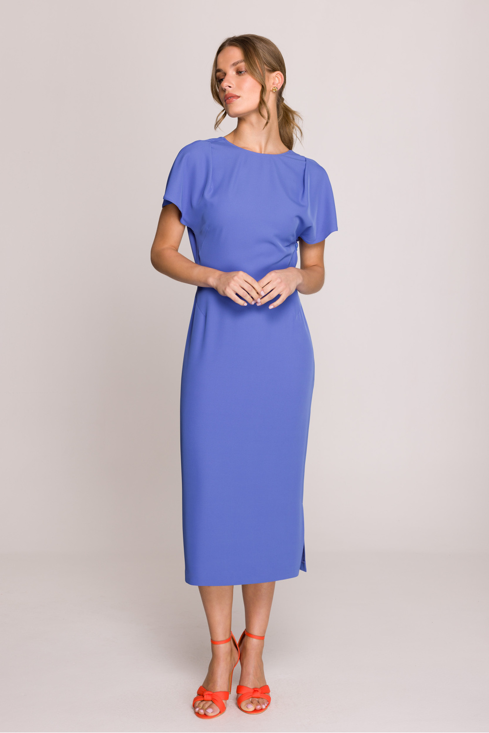 Sukienka Model S398 Blue - Stylove