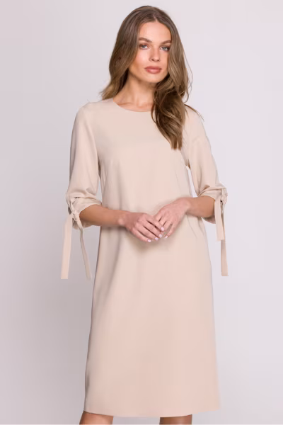 Sukienka Model S393 Beige - Stylove — zdjęcie 1