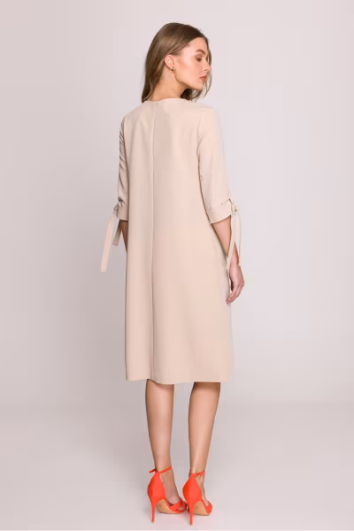 Sukienka Model S393 Beige - Stylove — zdjęcie 3