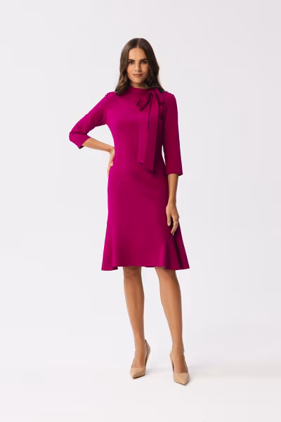 Sukienka Model S346 Śliwka - Stylove — zdjęcie 1