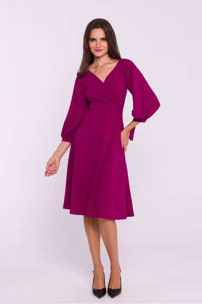 Sukienka Model S383 Śliwka - Stylove — zdjęcie 2